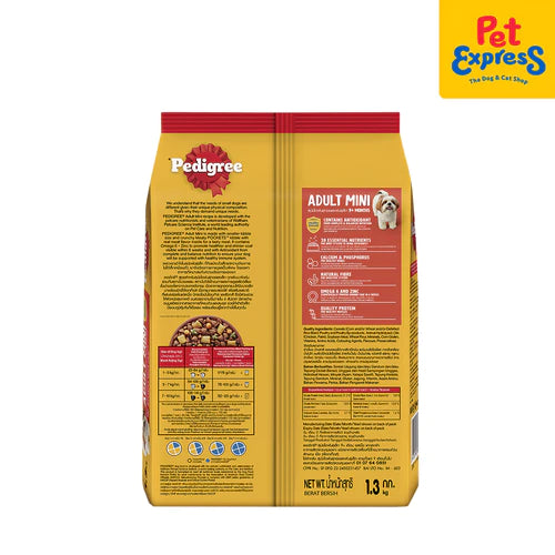 Pedigree Adult Mini Beef Lamb and Vegetables Dry Dog Food