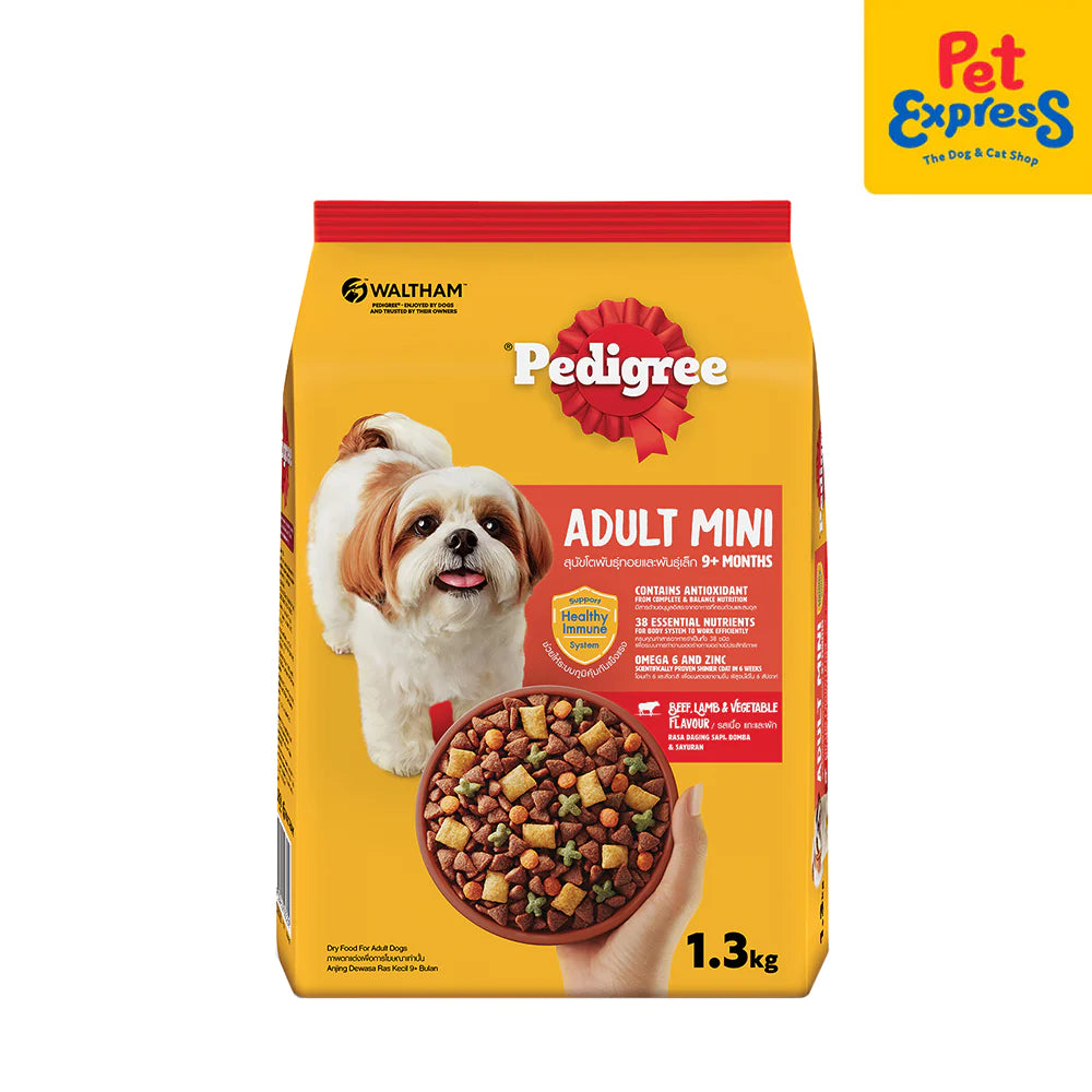 Pedigree Adult Mini Beef Lamb and Vegetables Dry Dog Food